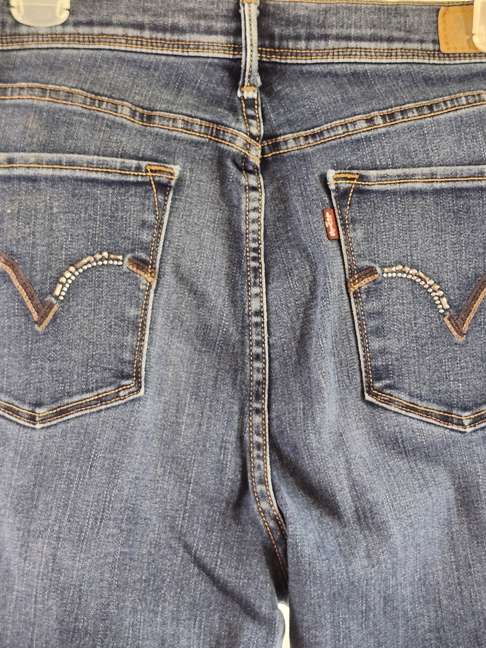 Levi's Dark Wash Jeans with Pocket Stitching